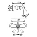 Hot Sell Brass Mixer Valve Tub Shower Style